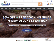 Tablet Screenshot of campbellsmeat.com